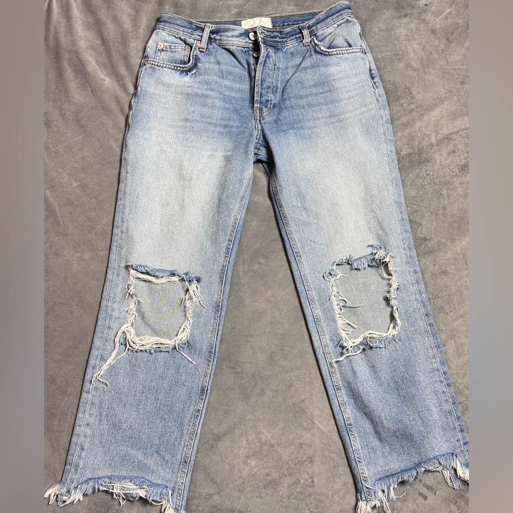 Free people Distressed Light Blue Women's Jeans